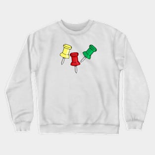 A nice trio of pushpins Crewneck Sweatshirt